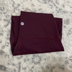 Maroon lululemon leggings